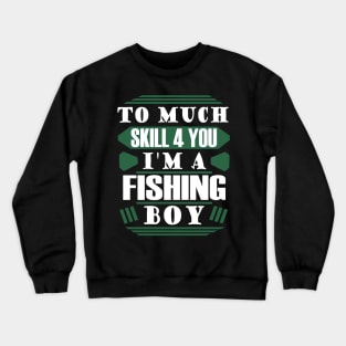 Fishing Boys Hobby Men Fishing Hooks Crewneck Sweatshirt